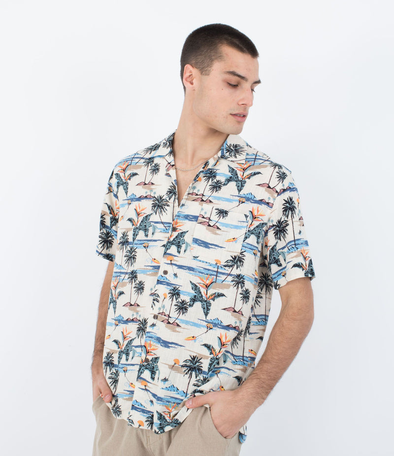 Hurley Camisa manga corta hombre - Linen rincon camp