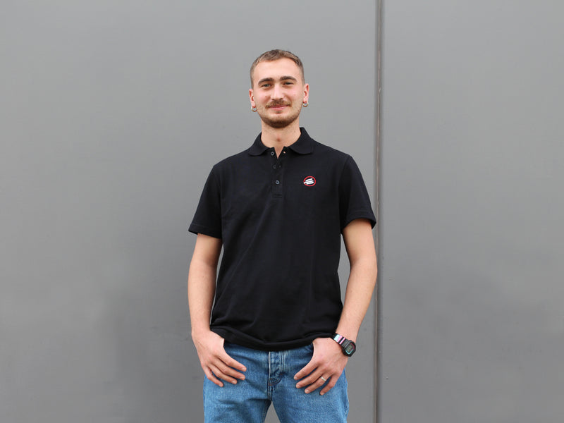 Black Sabfoil Polo - size XL